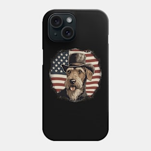 Patriotic Airedale Terrier Phone Case