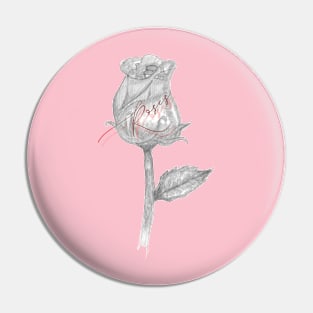 A Little Rose Sketch Pin