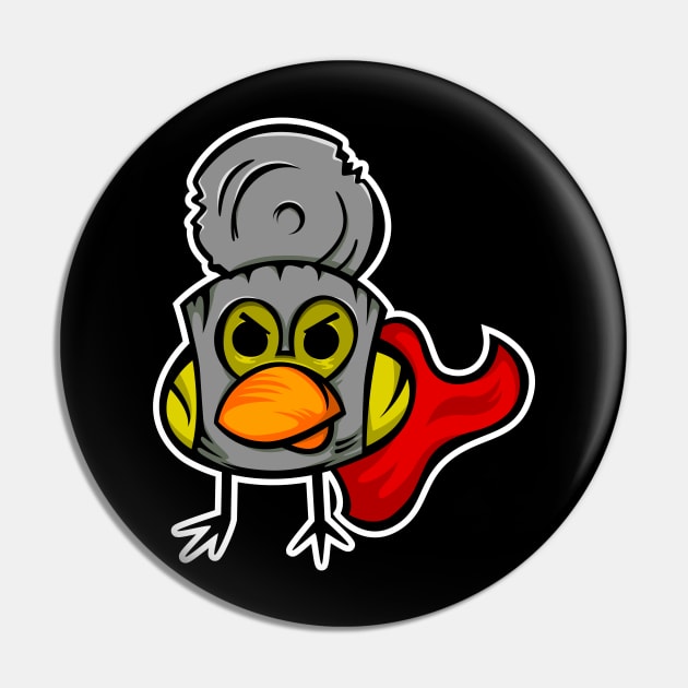 Captain Chick Black Version Pin by sfajar