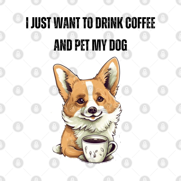 Coffee and Dog Love - Cute Dog Owner Design by Eine Creations