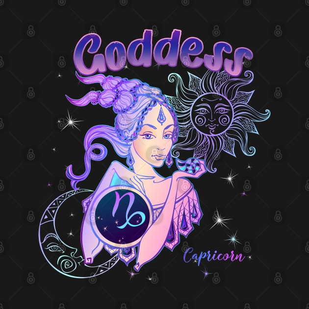 Zodiac Capricorn Goddess Queen Horoscope by The Little Store Of Magic