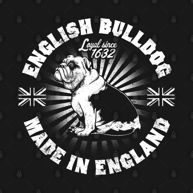 English Bulldog Logo Design by Black Tee Inc