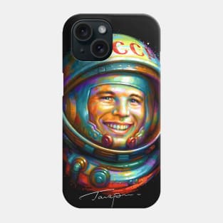 Yuri Gagarin − The First Human in Space Phone Case