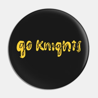 Go knights Pin