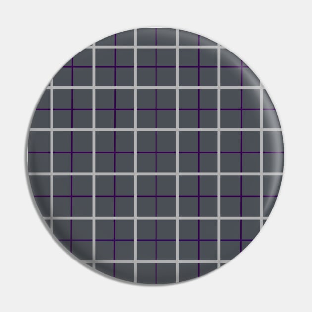 Charcoal Windowpane Check with Cloud Grey & Aubergine Pin by PSCSCo