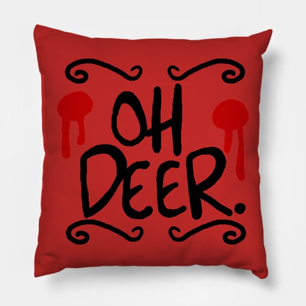 Oh Deer. Pillow by HonuHoney