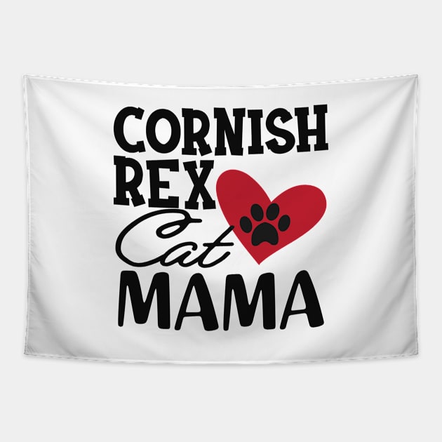 Cornish Rex Cat Mama Tapestry by KC Happy Shop