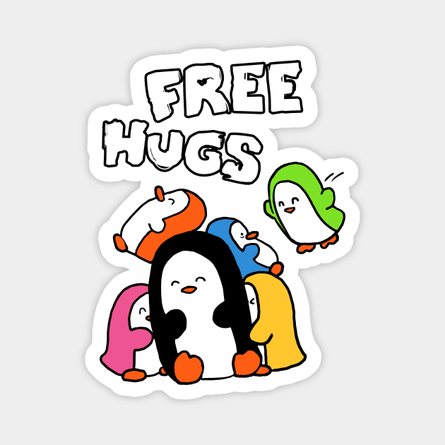 Humphrey & Friends - Free Hugs Magnet by Shellz-art