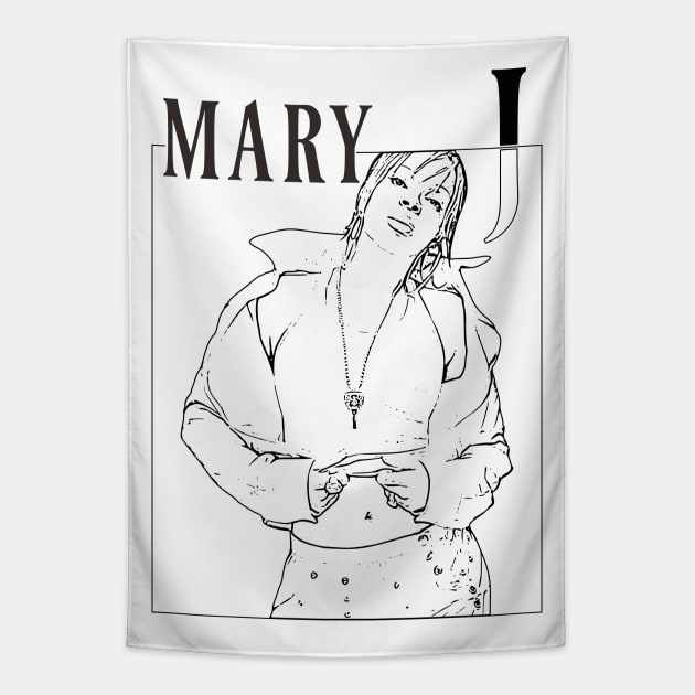Mary j // 90s Tapestry by Degiab