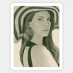 Lana Del Rey Sticker, Cinnamon Girl Sticker, Coquette Stickers, Lana Del  Rey Merch, Lana Del Rey Gift, NFR Sticker 