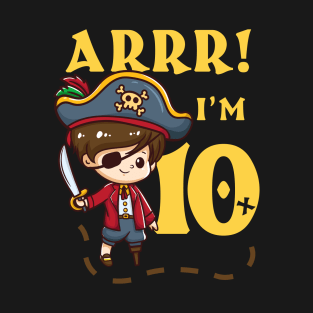 10th Birthday Pirate Captain T-Shirt