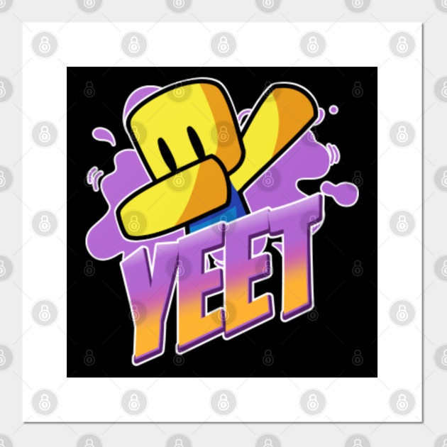 Roblox Yeet Dabbing Dab Hand Drawn Gaming Noob Gift For Gamers Roblox Affiche Et Impression D Art Teepublic Fr - d roblox logo