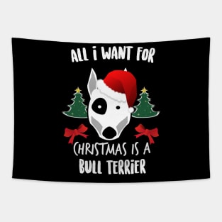 All I Want For Xmas Is A Bull Terrier Ugly Christmas Tapestry
