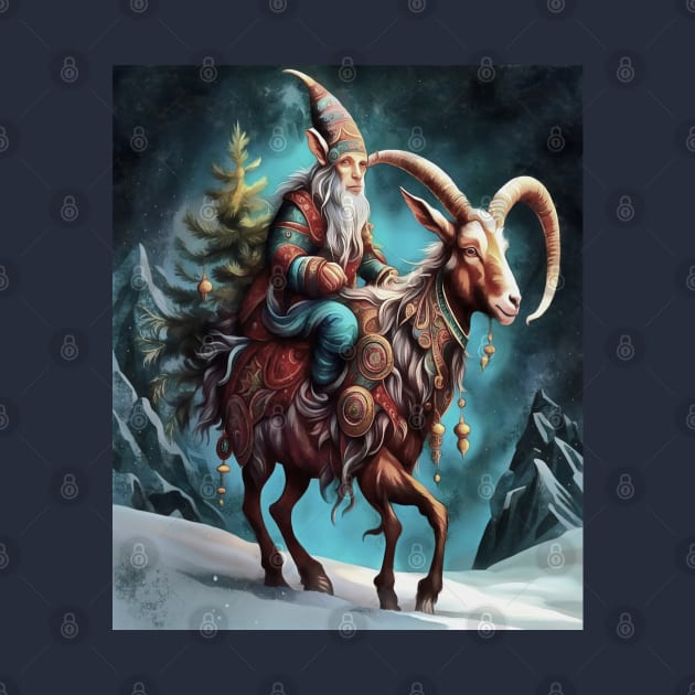 Julbocken Yule Goat And Tomte Scandanavian Mythology by taiche