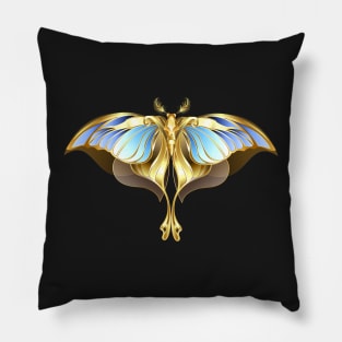 Mechanical Moth ( Steampunk Butterfly ) Pillow