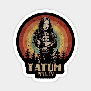 Retro Sunset Tatum Paxley Wrestling Magnet