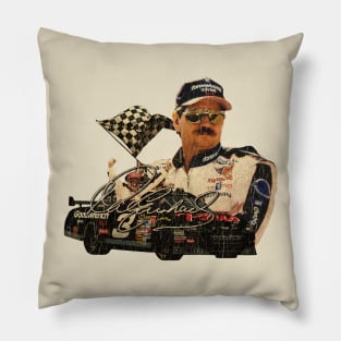 Dale Earnhardt Retro Vintage Pillow