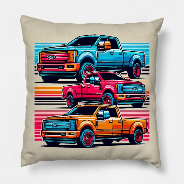 Ford F350 Pillow by Vehicles-Art