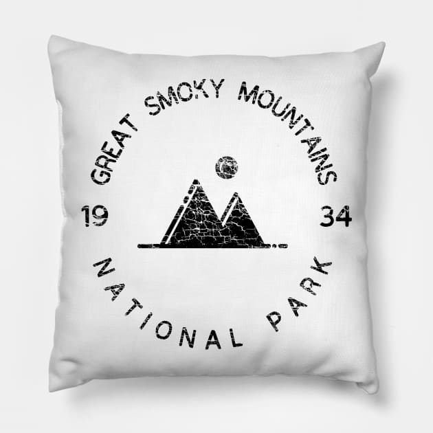 Great Smoky Mountains National Park USA Adventure Pillow by Cascadia by Nature Magick