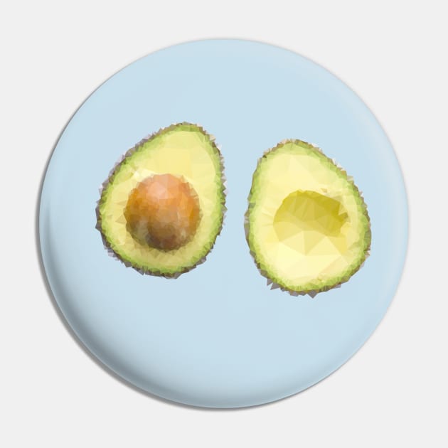 Low Poly Avocado Pin by TRIME