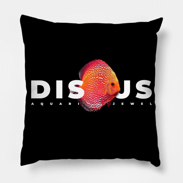 Discus Cichlid Fish Keeper Pillow by JRRTS Designs