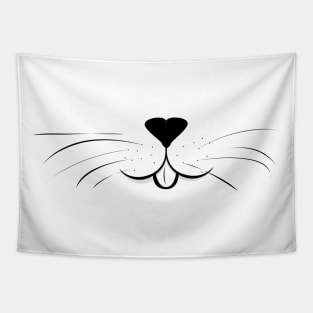 Funny cat face Tapestry