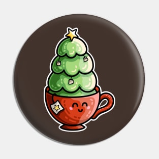 Christmas Tea Pin