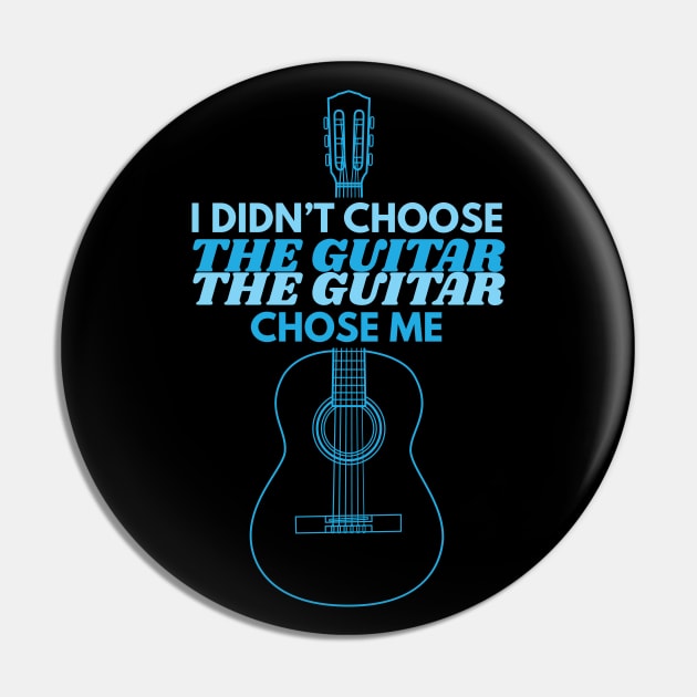 I Didn't Choose The Guitar Classical Guitar Outline Pin by nightsworthy