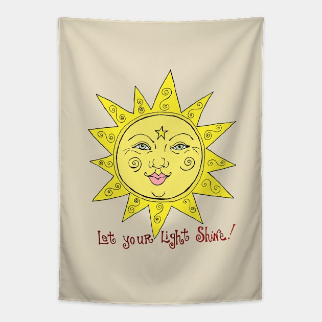 Let Your Light Shine Tapestry by Artubble