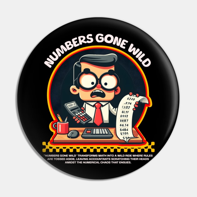 Funny Accountant Pin by Create Magnus