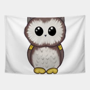 Cute Owl Drawing Tapestry