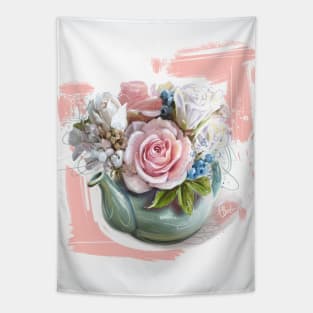 Bouquet in a teapot Tapestry