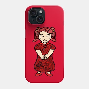 Chibi girl chinese outfit Phone Case