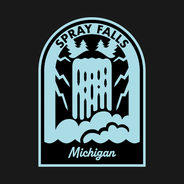 Spray Falls Michigan by HalpinDesign