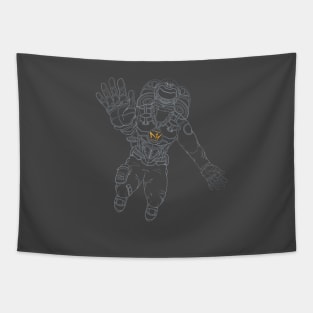 MHI Gray Outline Spaceman Tapestry