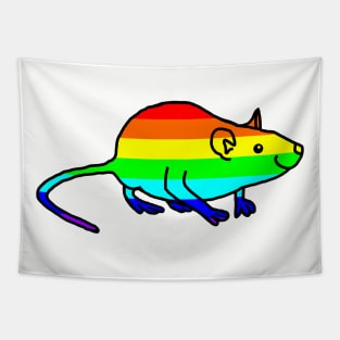 Cute Rainbow Rat Tapestry