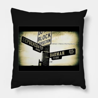 Sepulveda Boulevard & Barman Avenue, Culver City, California by Mistah Wilson Pillow