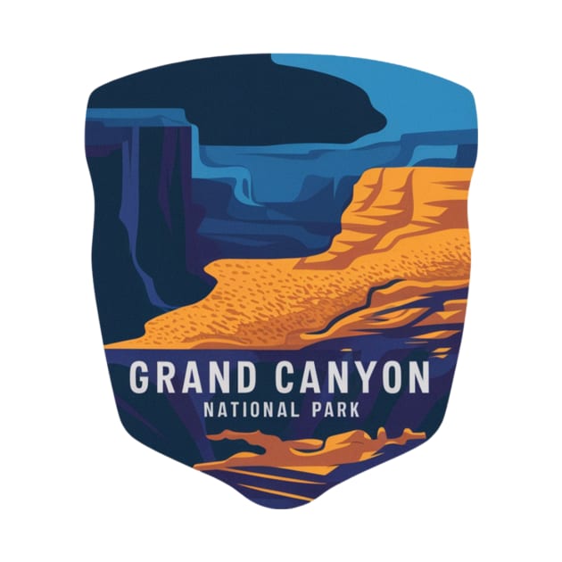 Grand Canyon National Park Abstract Emblem by Perspektiva