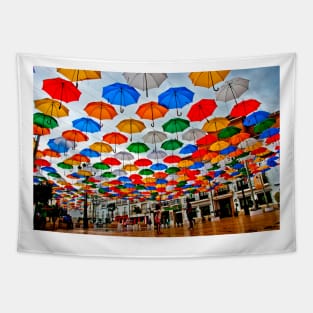 Colourful Umbrellas Torrox Spain Tapestry