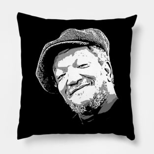 Fred Sanford black and white style Pillow