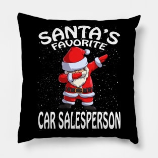 Santas Favorite Car Salesperson Christmas Pillow