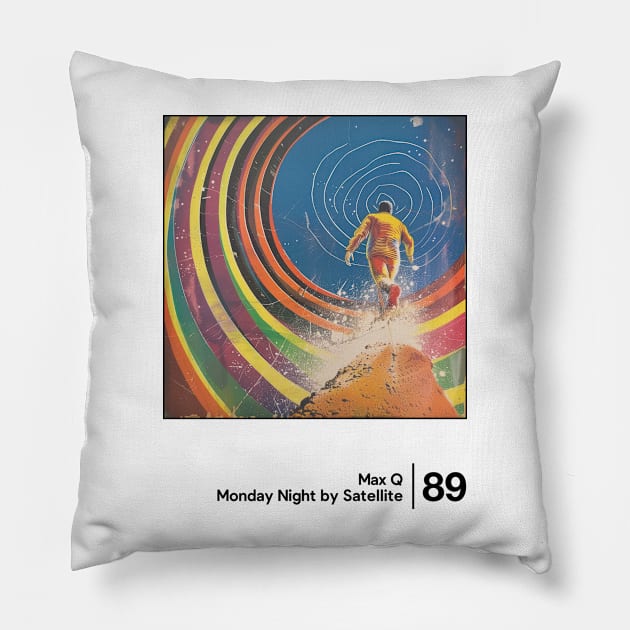 Monday Night By Satellite - Minimal Style Graphic Artwork Design Pillow by saudade