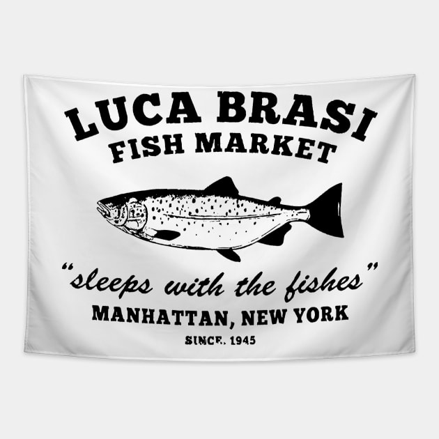 Luca Brasi Fish Market Manhattan New York Tapestry by SYNDICATE WORLD