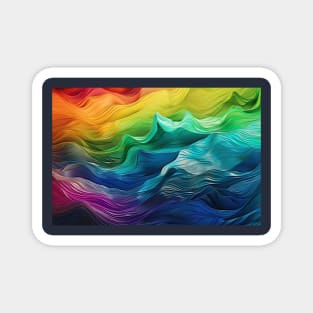 Rainbow Waves Magnet