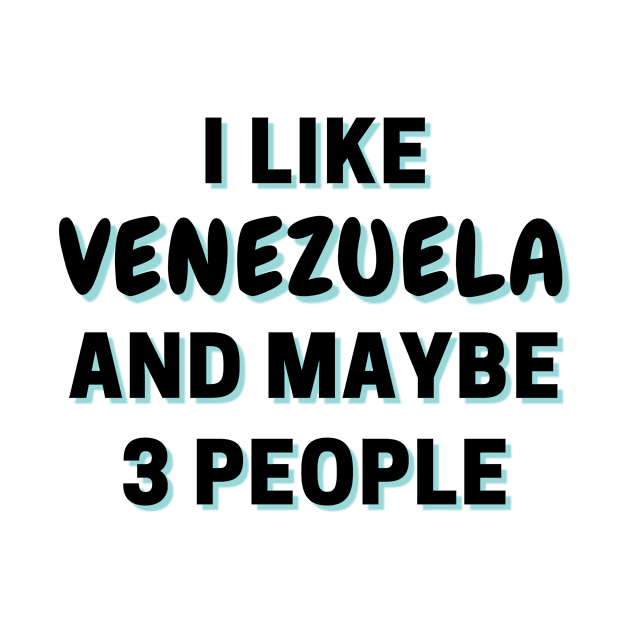 I Like Venezuela And Maybe 3 People by Word Minimalism