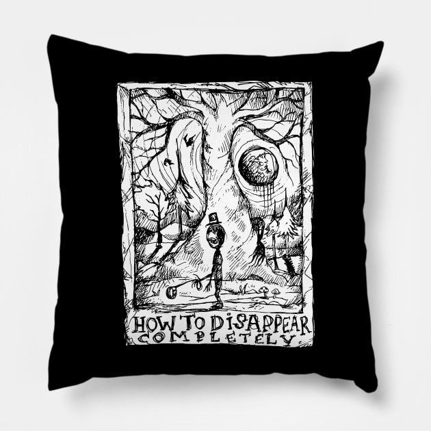 How to Disappear Completely - Illustrated Lyrics Pillow by bangart