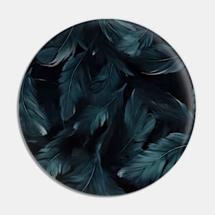 Whispers of Blue Feathers Pin