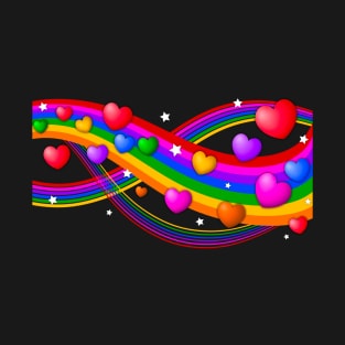 Rainbow hearts T-Shirt