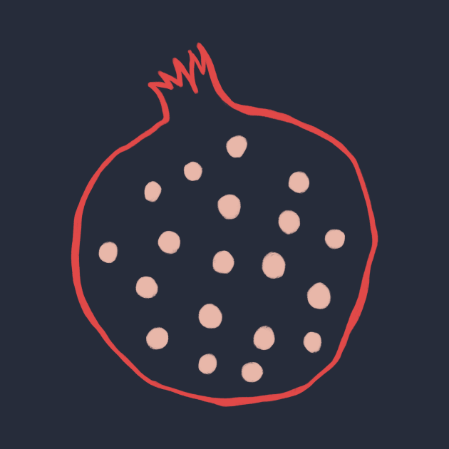 Pomegranate illustration by Pacesyte