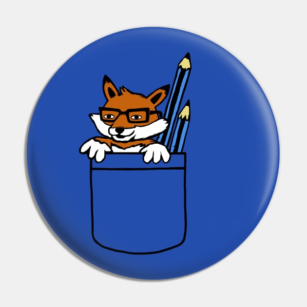 Crafty Fox Pin by Pixelmania